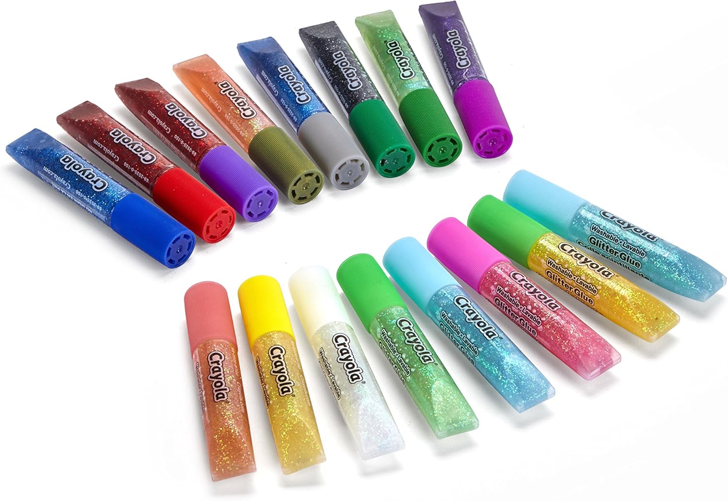 Crayola Washable Glitter Glue, Arts and Crafts Supplies, 16 Glitter Colors: Toys & Games