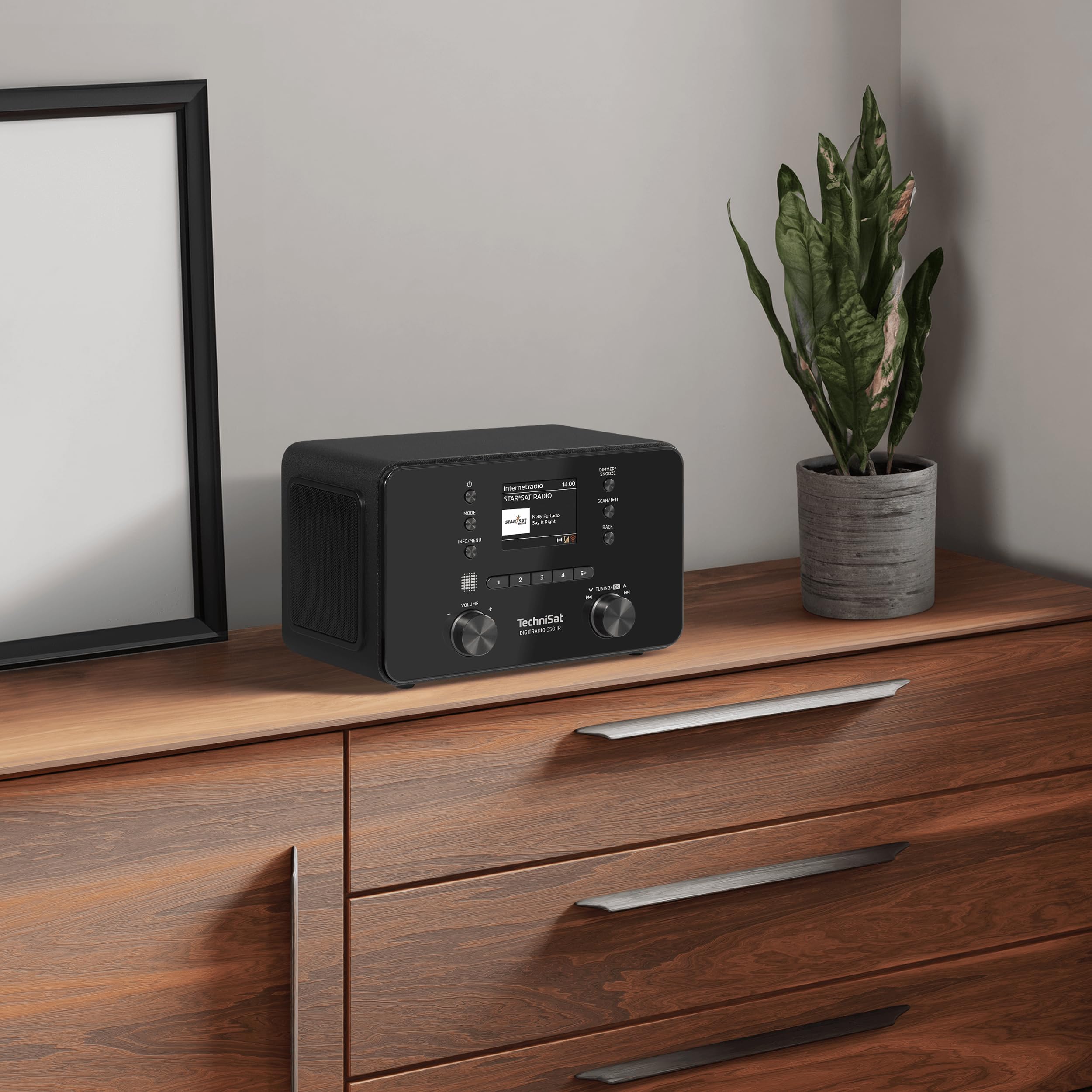 TechniSat DIGITRADIO 550 IR - Internetradio mit 10 Watt RMS Stereo-Sound (DAB+, UKW, WLAN, Bluetooth, Farbdisplay, Fernbedienung & App-Steuerung, Wecker-Funktion) 9