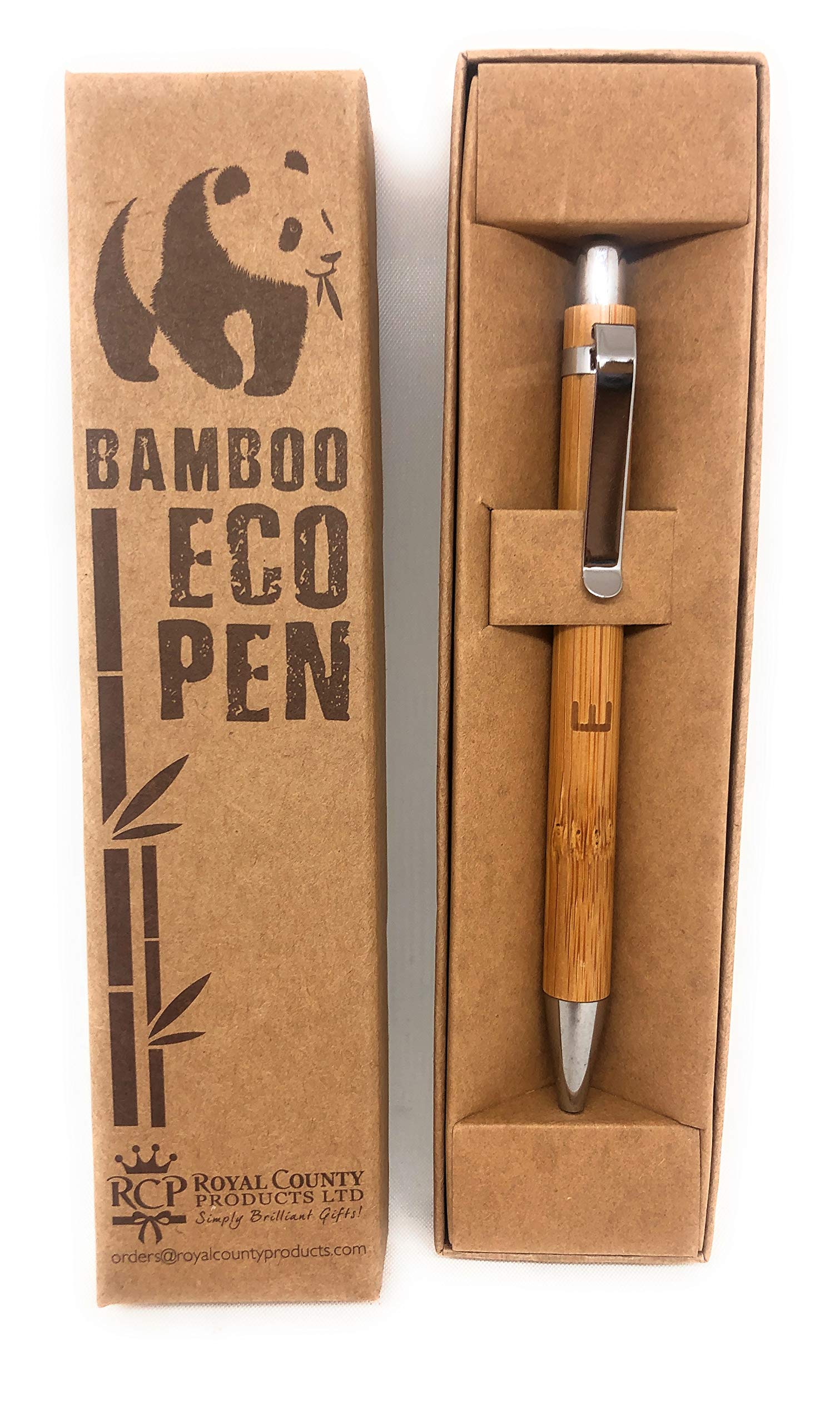Royal County Personalised Bamboo Pens - Eco Friendly - E