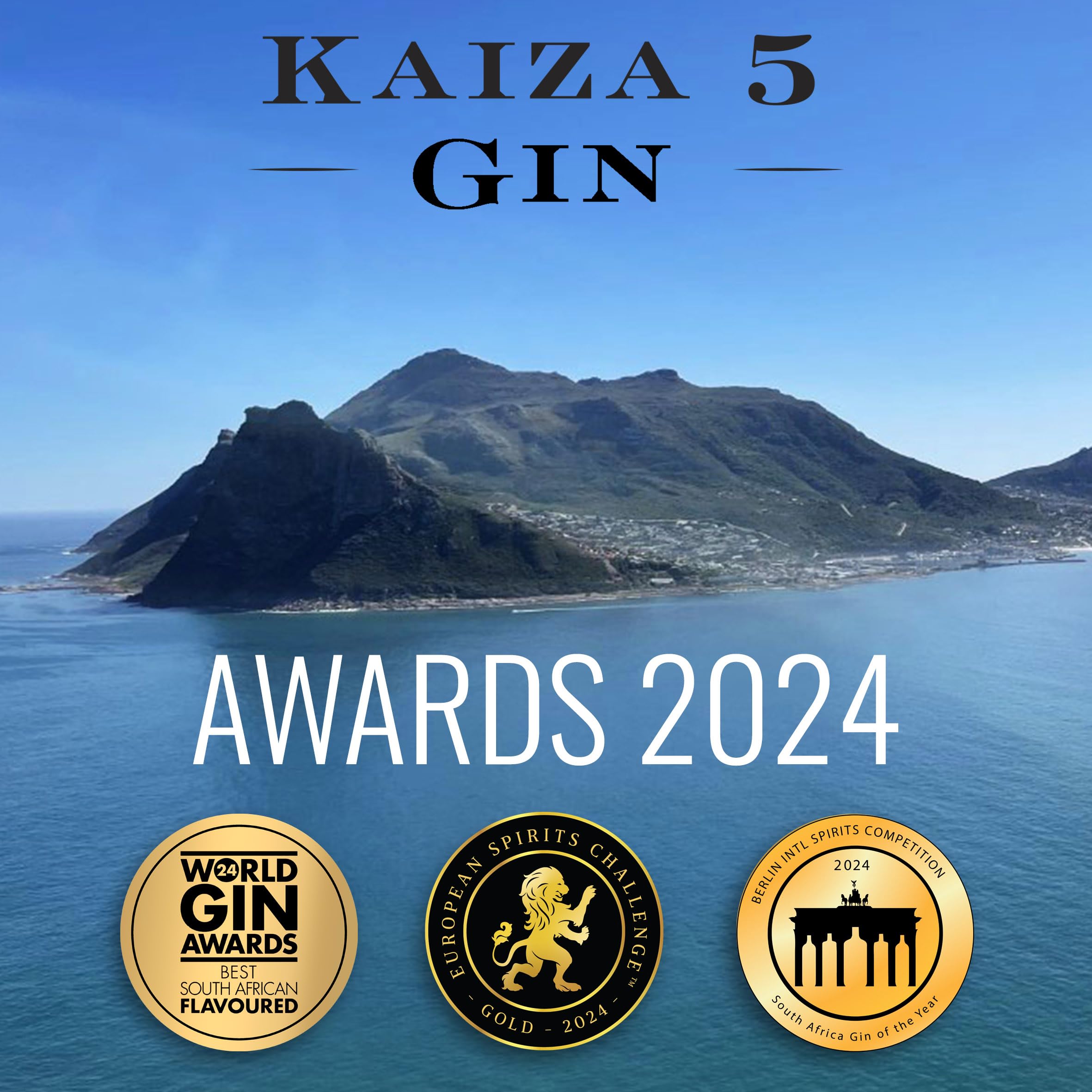 KAIZA 5 GIN - 0,5 l - 43% | Der ausgezeichnete Gin aus Südafrika/Kapstadt | Frisch, weich, exotisch mit schwarzer Johannisbeere und Grapefruit 2