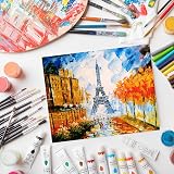 MOKANI 5 Packs Canvas for Painting 30 x 40 cm Blank Panels 3 mm Thick view 6