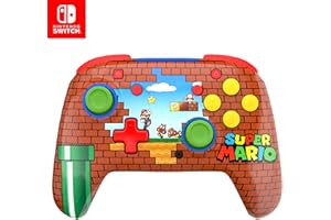 Turtle Beach Rematch Wireless Controller: Mario Bricks Reveal – Officially Licensed for Nintendo Switch, Nintendo Switch 2 / 