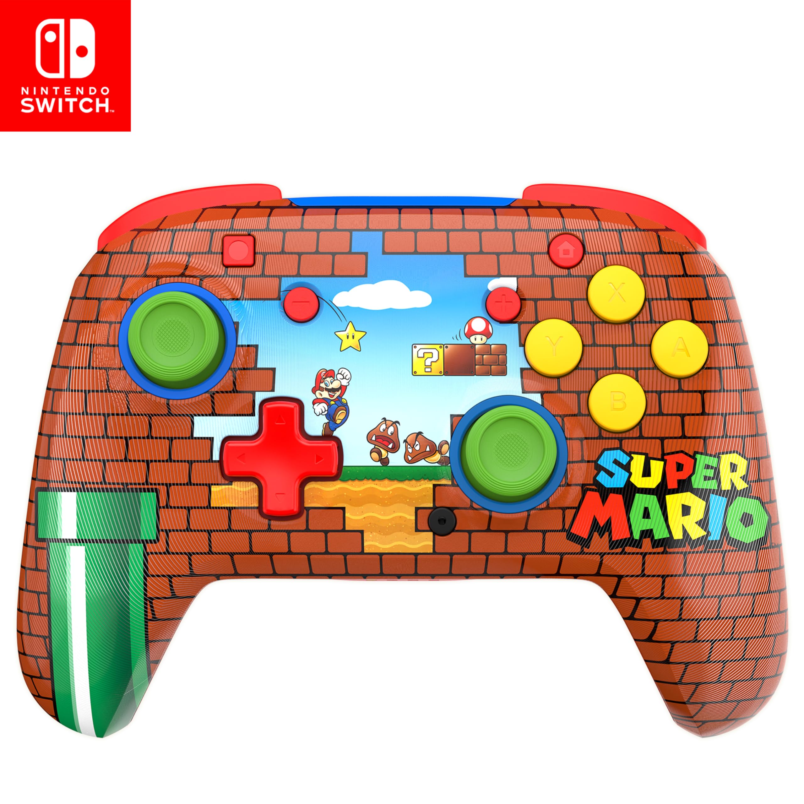 Turtle Beach Rematch Wireless Controller: Mario Bricks Reveal – Offiziell Lizenziert von Nintendo für Nintendo Switch 2 und 1 - C Button nicht vorhanden