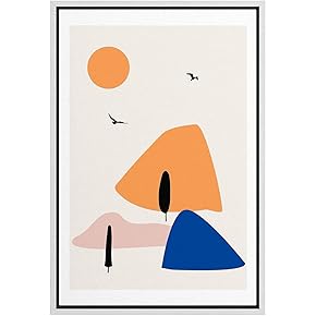 SIGNWIN Framed Canvas Wall Art Boho Decor Illustration...