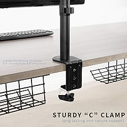 VIVO Dual 13 to 30 inch LCD Monitor Desk