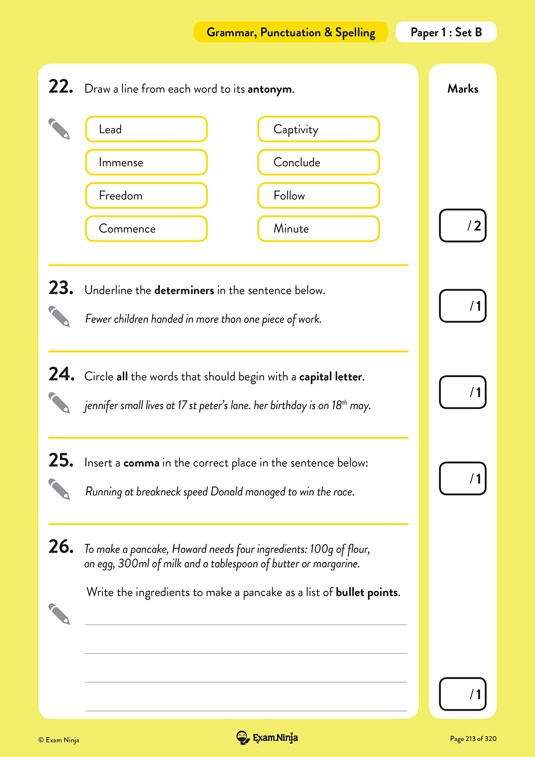 Ks2 english grammar, punctuation and spelling answers 2019 picture