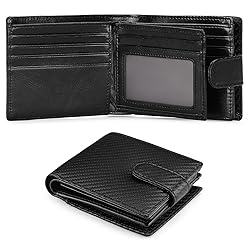 GOIACII Mens Wallet Large Capacity Genuine Leather