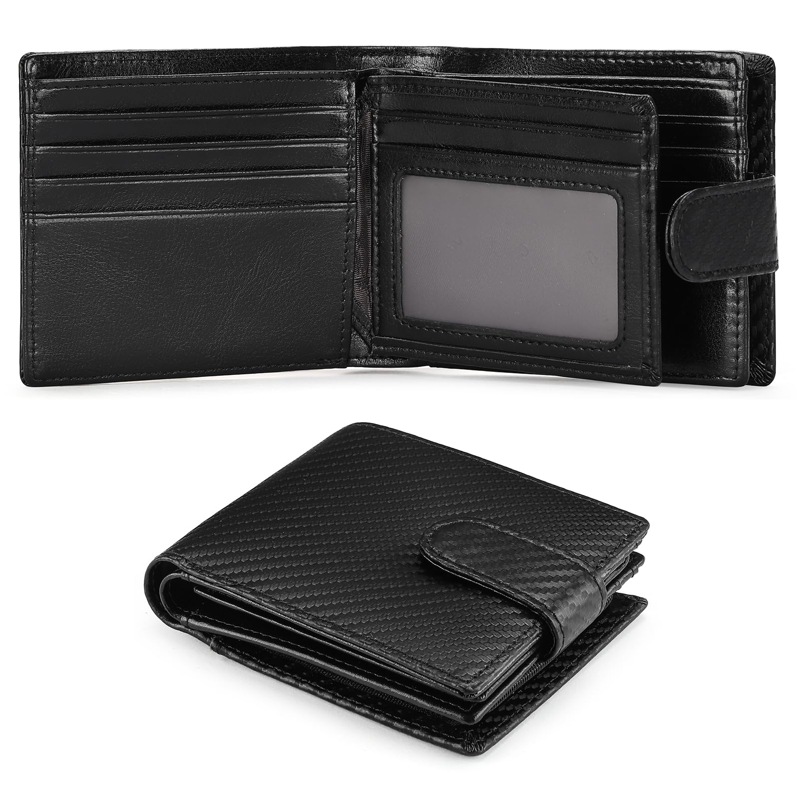 GOIACII Mens Wallet Large Capacity Genuine Leather
