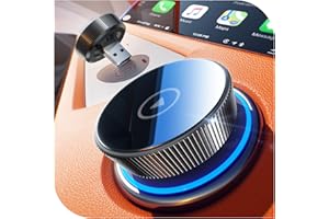 Cleviton Wireless Carplay Adapter, 60% Smaller, 3X Auto-Connect, No Latency, Plug&Play, Bluetooth&WiFi, for Apple Carplay Wir
