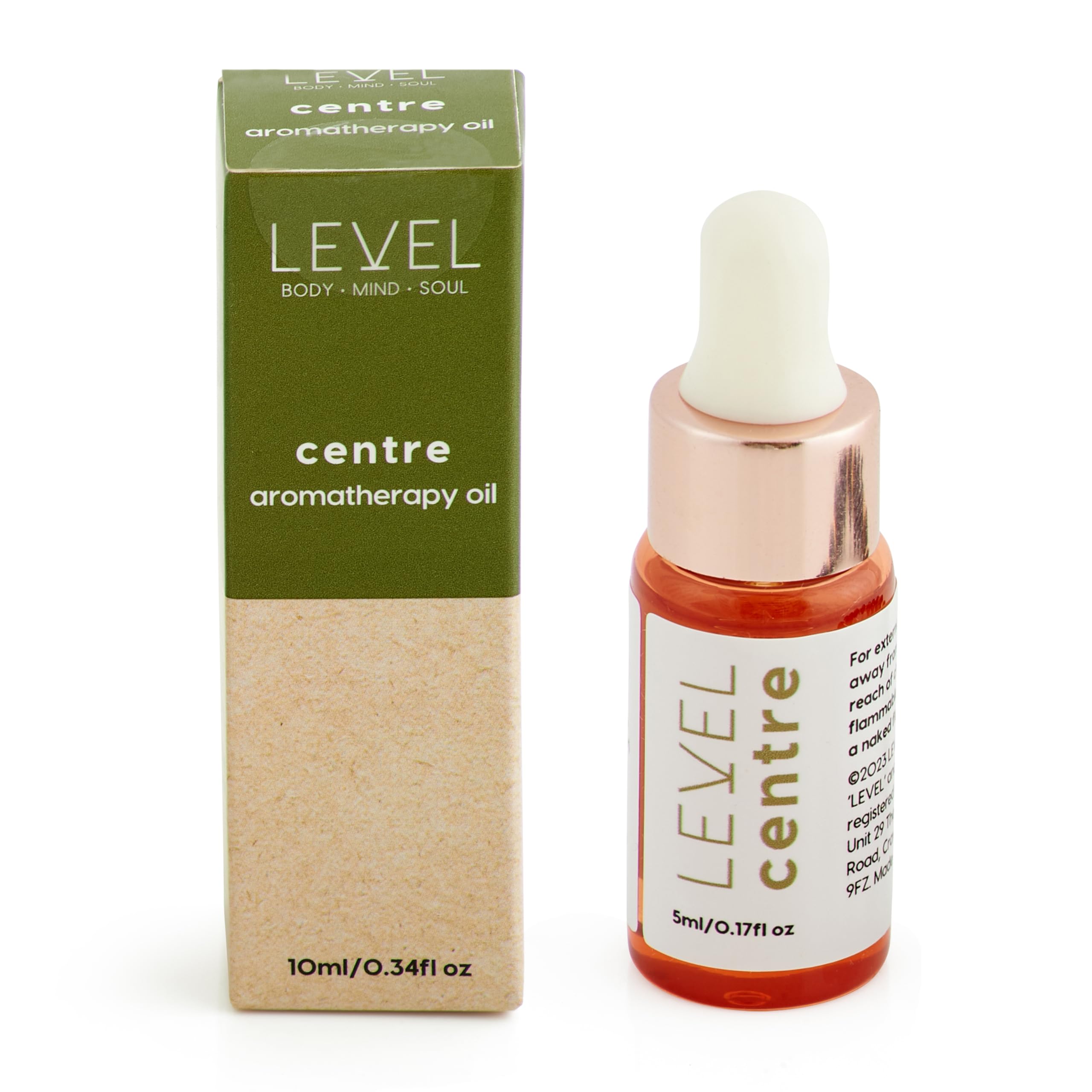 Level Body Mind Soul - Aromatherapy Essential Oil - Bracelet Refill - Aromatherapy Gifts for Women - Reduces Anxiety and Stress - Centre