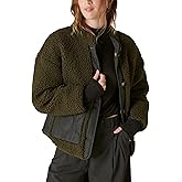 Lucky Brand Women's Reversible Mixed Media Faux Shearling Jacket