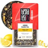 Tiesta Tea - Lemon Black Tea Loose Leaf Lemon Citrus Black Tea Blend 2oz | High Caffeinated, Makes Hot or Iced, Brews Up to 25 Cups, 2 Ounce Resealable Pouch