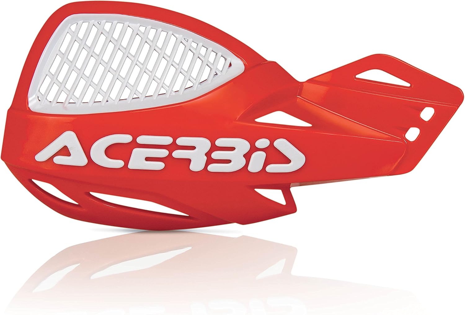 Acerbis 9846.01 Vented Uniko Handguards, Red, standard size