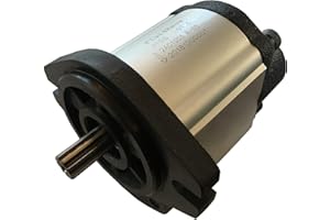 FLUIDHAUS Hydraulic Gear Pump 20cc/rev (.122in3/rev) 4-15gpm 39.4HP 3625psi SAE A flangeCW (9 Tooth Spline Shaft, Rear Ports)