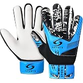 SPORIA Soccer Goalie Gloves Youth Goalie Gloves with Double Wrist Protection | Soccer Gloves for Kids Non-Slip Latex Material | Kids Goalie Gloves Soccer Adult | Soccer Goalkeeper Gloves