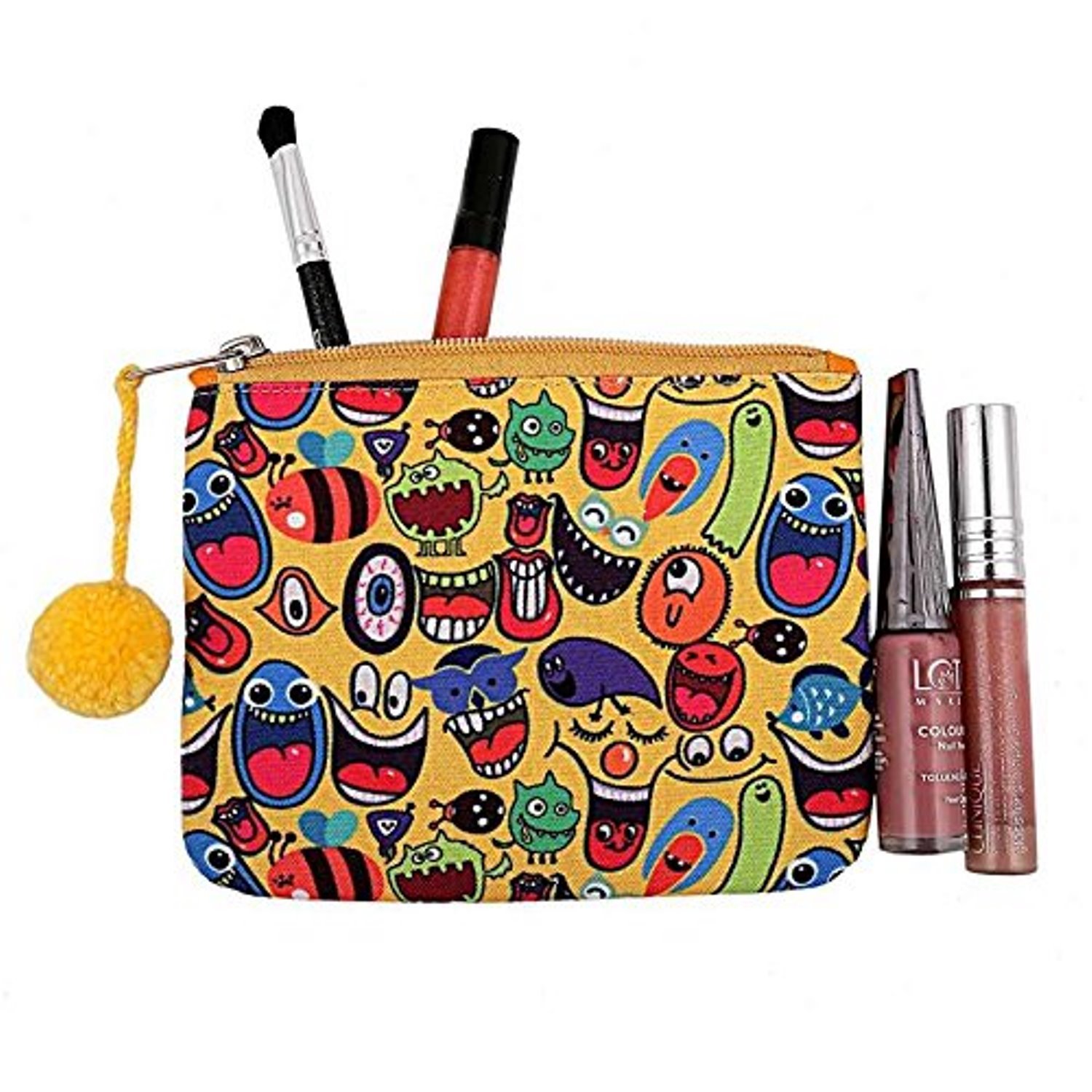 the crazy me quirk up makeup/coin pouch 15 by 12 cm