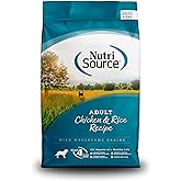 NutriSource Adult Dry Dog Food, Chicken and Rice, 26LB