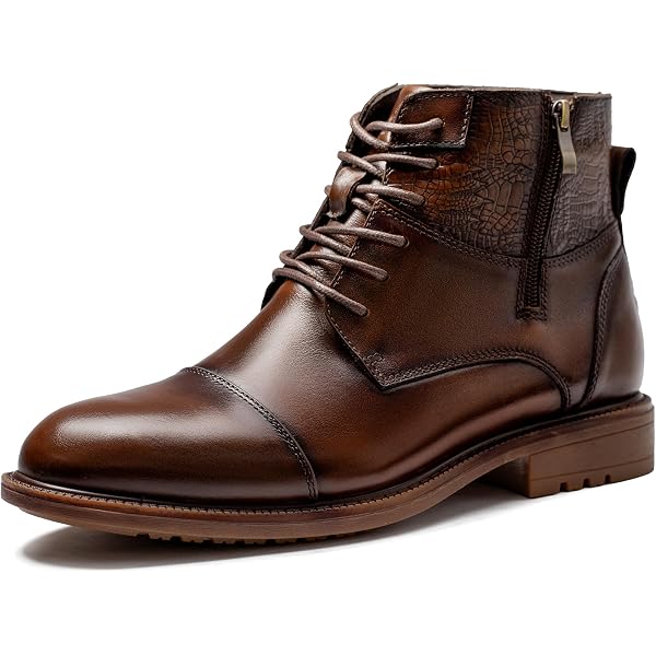 Men’s leather dress shoe boots size 10 Amazon.com | ArcBrothers Mens Dress Boots Oxford Dress Boots  main image 3