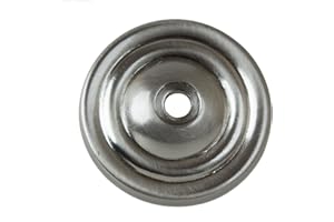 GlideRite Hardware 5061-SN-25 1.5-inch Thin Rounded Ring Cabinet Back Plate 25 Pack, Satin Nickel Finish, 25 Count
