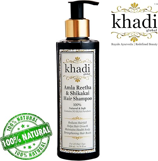 Khadi Global Amla Reetha Shikakai Shampoo 200ml / 6.76 fl.oz