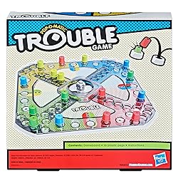 Hasbro Gaming Trouble Kids Board Game, Pop-o-Matic