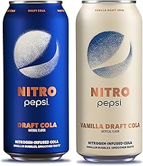 Pepsi Nitro, Draft Cola & Vanilla Draft Cola Variety Pack, 13.65oz Cans (12 Pack)
