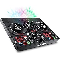 Numark Party Mix Live DJ Controller with Speakers, Lights, 2 Decks