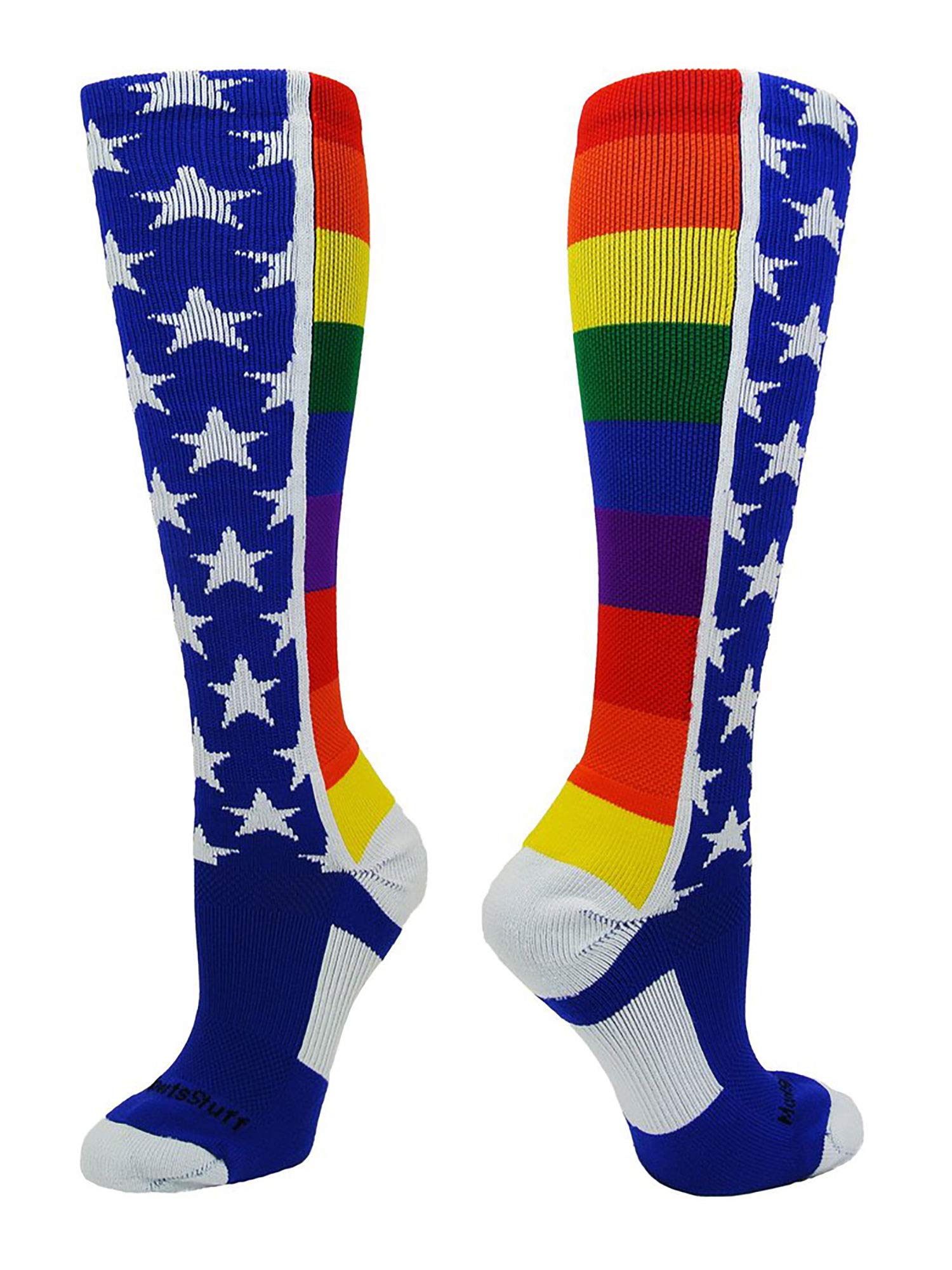 MadSportsStuff Rainbow Pride OTC Calcetines (multicolor, mediano)