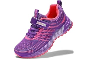 UBFEN Kids Sneakers Boys Girls Tennis Shoes for Running Athletic Walking Gym Sports Lightweight Breathable