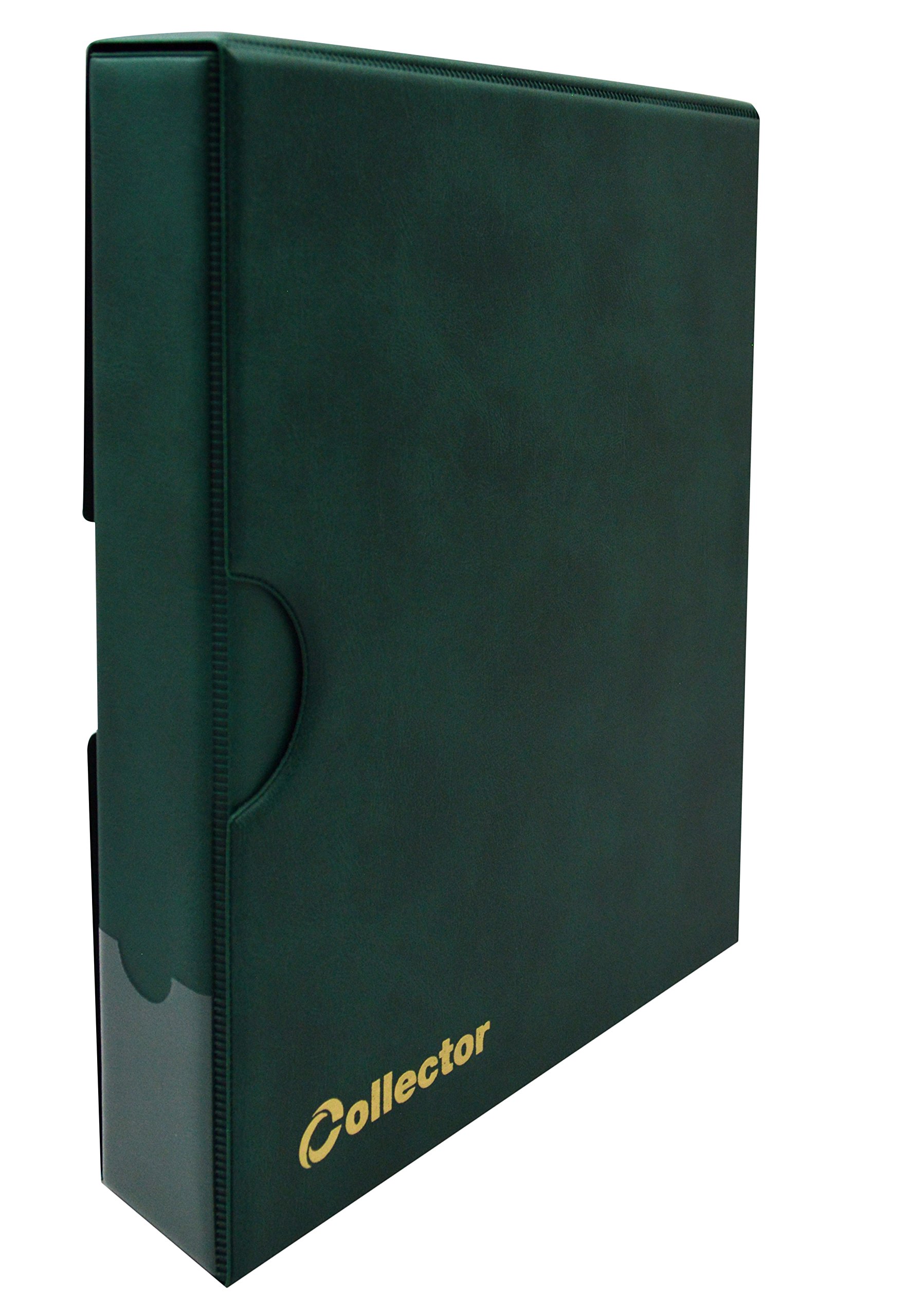 COLLECTOR - Banknote Album in Case Folder Book Notes Banknotes with 10 Pages and 10 Dividers - Very Big Capacity (Green)