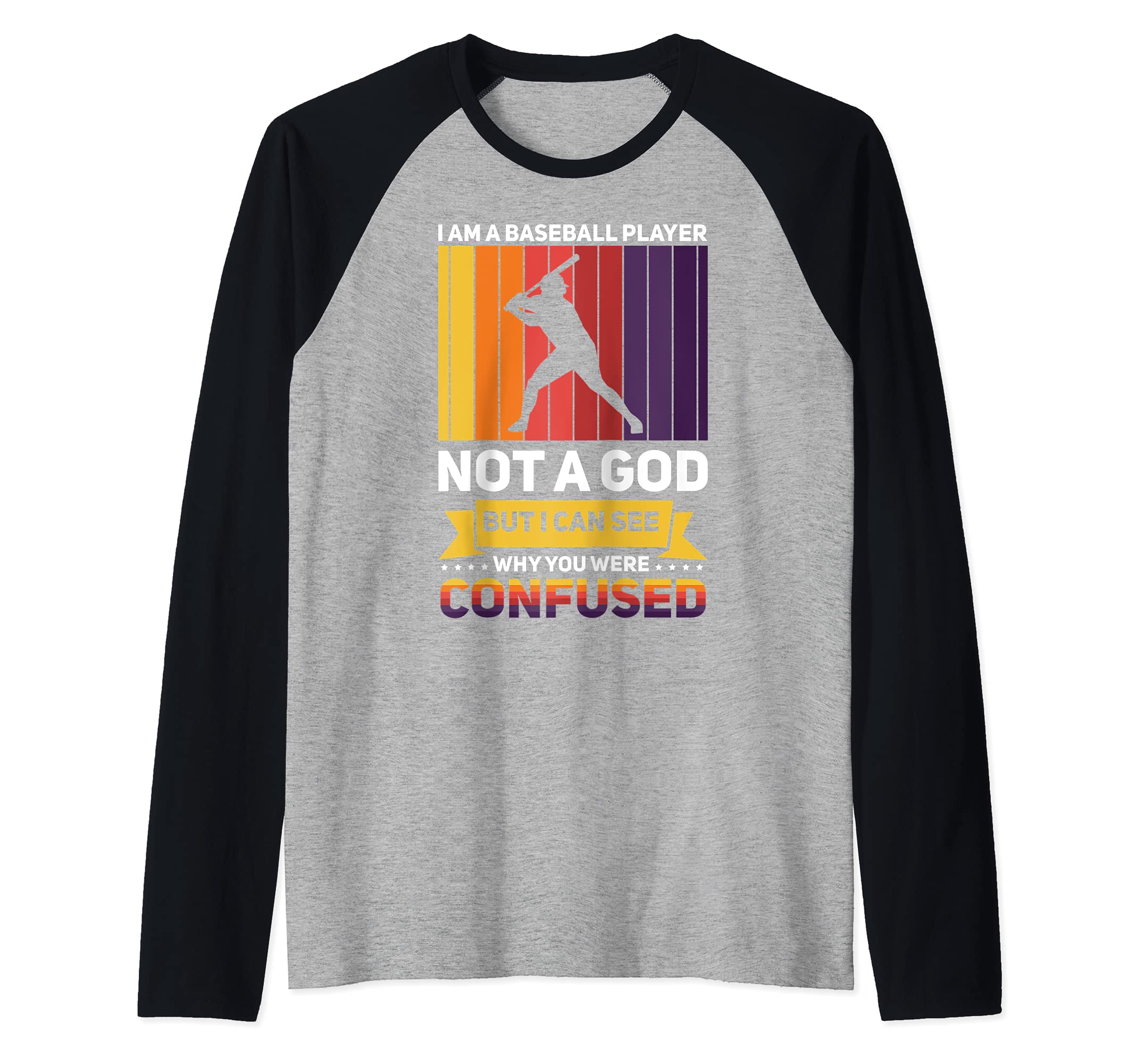 Baseball Player Field Catcher Pitcher God Raglan Baseball Tee