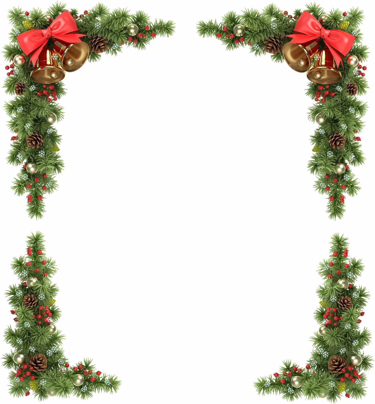 Christmas Window Stickers - A set of 4 Small Fir Cone and Bell Christmas Window Clings - Colour Christmas Window Decorations