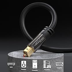 TOSLINK – Optical Audio Cable – 3ft