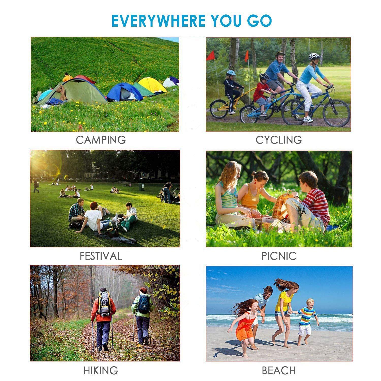 Zmztec Couverture De Pique Nique 200 X 140 Cm Serviette De Plage Tapis De Camping Imperméable Résistant Au Sable à Séchage Rapide Et Housse De