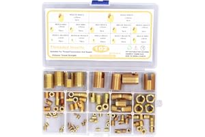 TISSTING 102Pcs 12 Sizes Self Tapping Thread Inserts High Carbon Steel Inner Thread Set Thread Reinforce Repair Tool M2/M2.5/M3/M4/M5/M6/M8/M10/M12/M14 with Storage Case