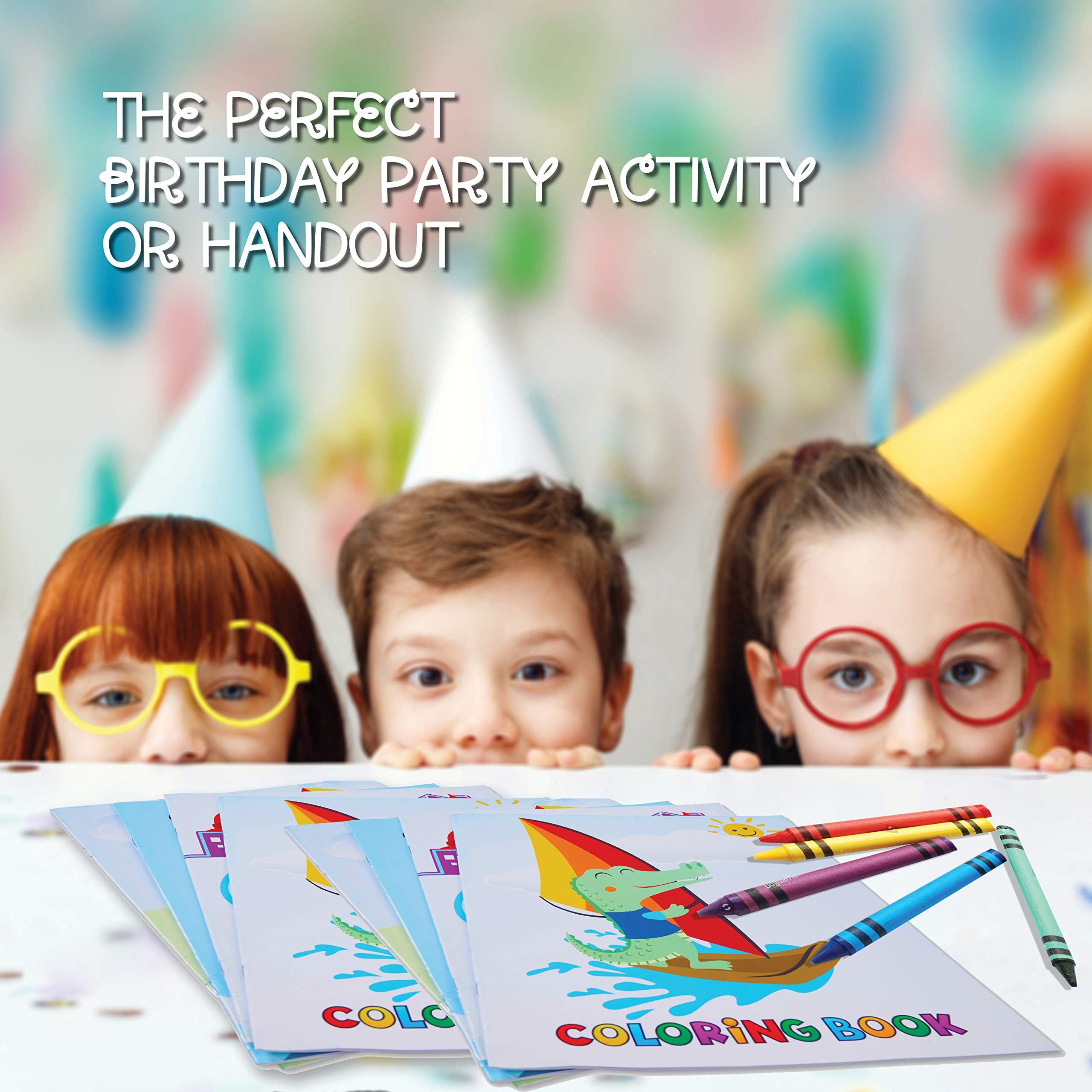 Incredible Value Coloring Books for Kids and 72 Pack of Airplane Gliders