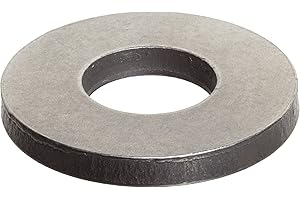 SMALL PARTS Steel Round Shim, Matte Finish, Full Hard Temper, 0.005" Thickness, 1-3/8" ID, 1-7/8" OD (Pack of 10)
