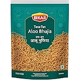 BIKAJI Tana Tan Aloo Bhujia 200g | Crispy Potato Noodle Sev Namkeen | Thin, spicy potato noodle sev made with authentic Bikaneri recipe; ready-to-eat, great for tea-time, parties, or everyday
