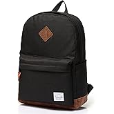 Backpack for Men Women,VASCHY Classic Water-resistant Lightweight Travel School Backpack Casual Daypack