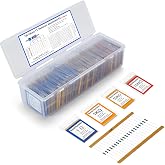156 Values 3120 Pcs 1/4W Resistor Kit, &plusmn;1% Metal Film Resistors 1&Omega;-1M&Omega; | Organized in Ascending Order with Labeled Bags &amp; Durable Case, Ideal for Hobbyists and Engineers