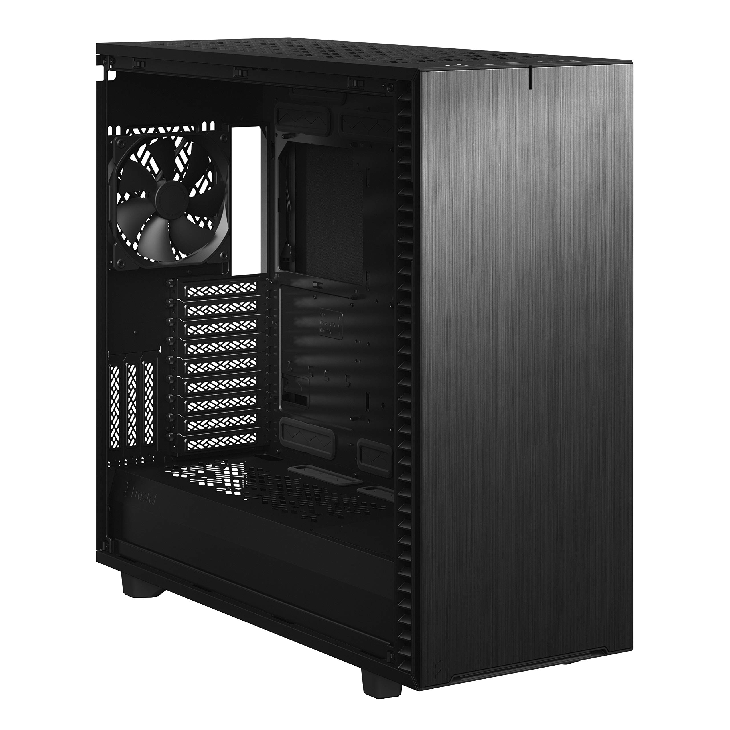Fractal Design Define 7 XL Black Brushed Aluminum/Steel E-ATX Silent Modular Dark Tinted Tempered Glass Window Full Tower Computer Case 9