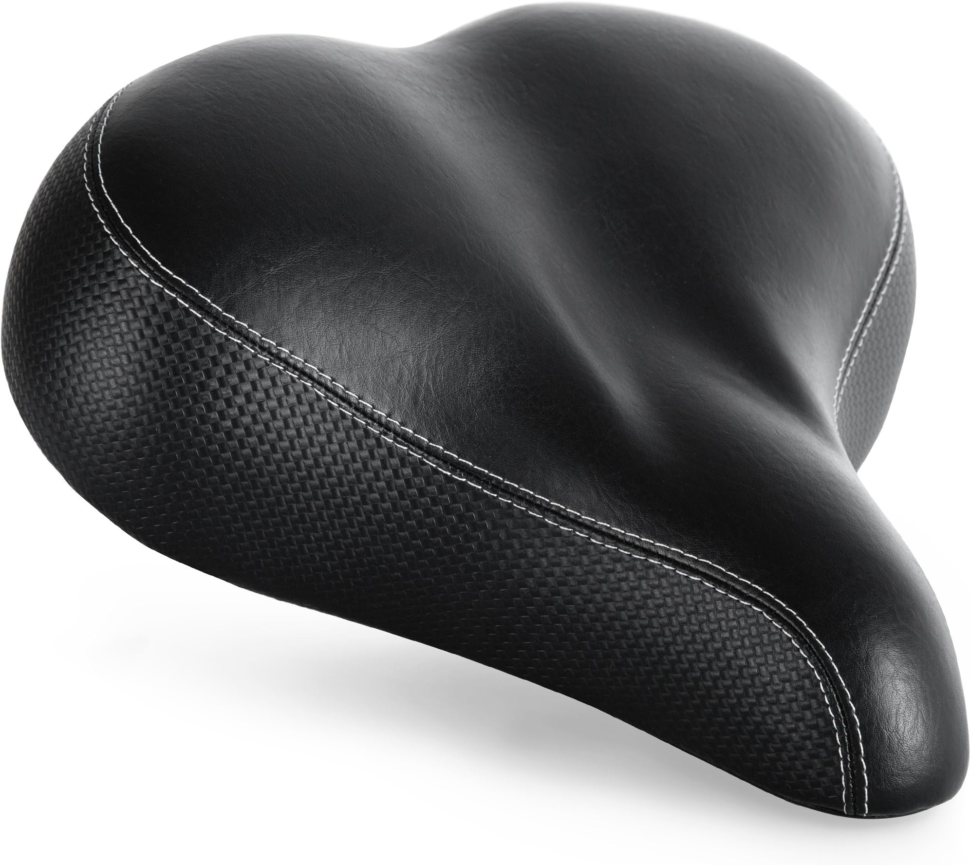 Most Comfortable Bicycle Seat for Seniors - Extra Wide and Padded Bicycle Saddle for Men and Women Comfort - Universal Bike Seat Replacement