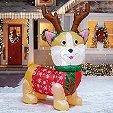 TRMESIA 4 FT Christmas Inflatable Decoration Reindeer, with LED Lights Christmas Indoor Outdoor Decor,Garden Yard Lawn Holiday Blow up Xmas Decoration for Seasonal Joy