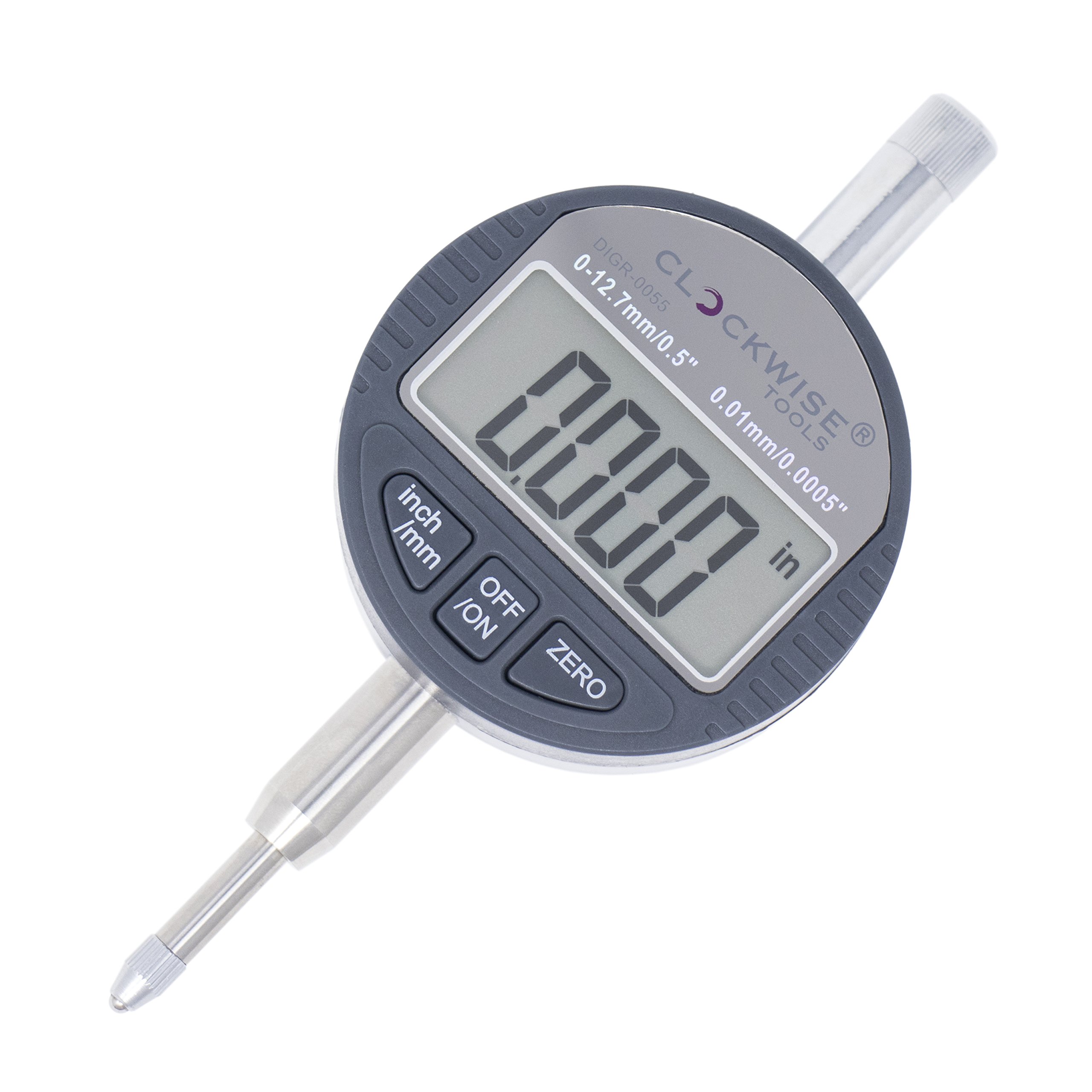 Clockwise Tools DIGR0055 Electronic Digital Dial Indicator Gage Gauge