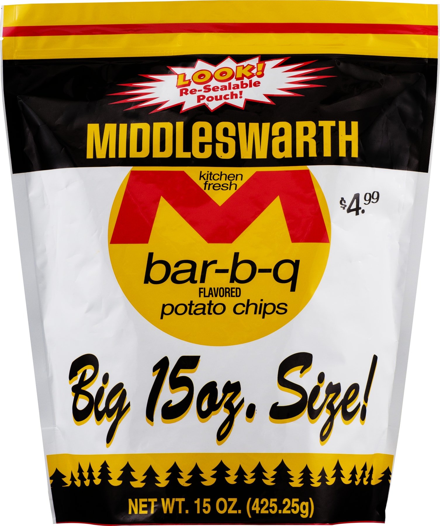 Middleswarth Kitchen Fresh BBQ Potato Chips Three 14 oz. Big Bags 74931121097 eBay