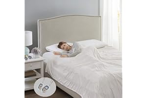 Beautyrest Electric Blanket Luxurious Micro Fleece Ultra Soft Ribbed Textured, Cozy and Snuggly Cover for Cold Weather, Fast Heating, Auto Shut Off, 20 Level Heat Setting Controller, Queen, Ivory