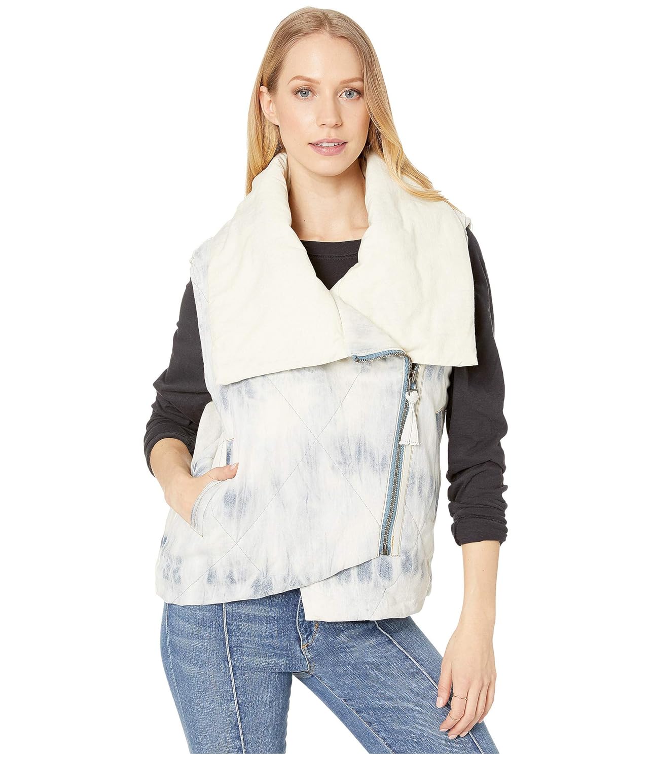 just jeans puffer vest
