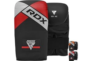 RDX Bag Gloves for Heavy Punching Training, Maya Hide Leather Punch Mitts for Boxing, Muay Thai, MMA, Kickboxing, Martial Art