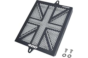 MTCRIGHTER Thickened Radiator Guard Cover Mudguard Compatible with Triumph Speed 400 Scrambler 400X 2024 2025, Aluminum Made