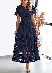 PRETTYGARDEN Womens 2025 Summer Maxi Dress Short